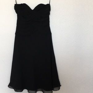 WHBM Strapless Little Black Dress Sz 0